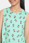 Rosaline Girls Disney Knit Cotton Knee Length Nightdress - Spring Bud — thumbnail 5